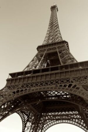 PARIS - Alphabet Letters Sepia Tone